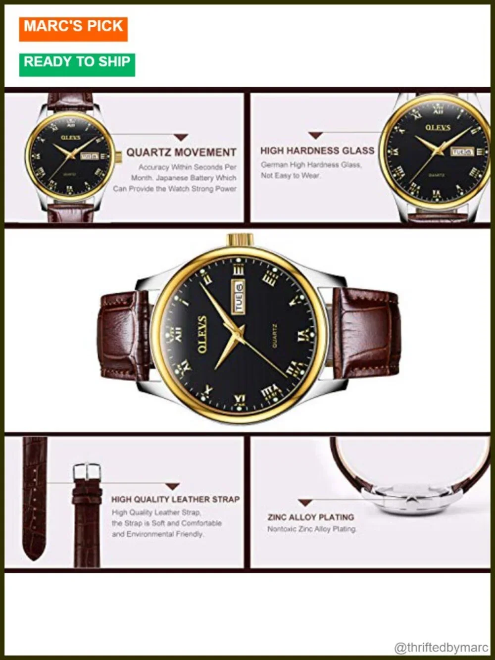 Women's Business Dress Watch Small Face Analog Quartz Luminous Day Date Leather